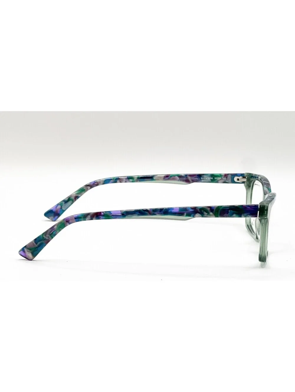 Ogi 9244 2216 Green Blue Marble Full Rim Authentic Eyeglass Frames 51-17-140